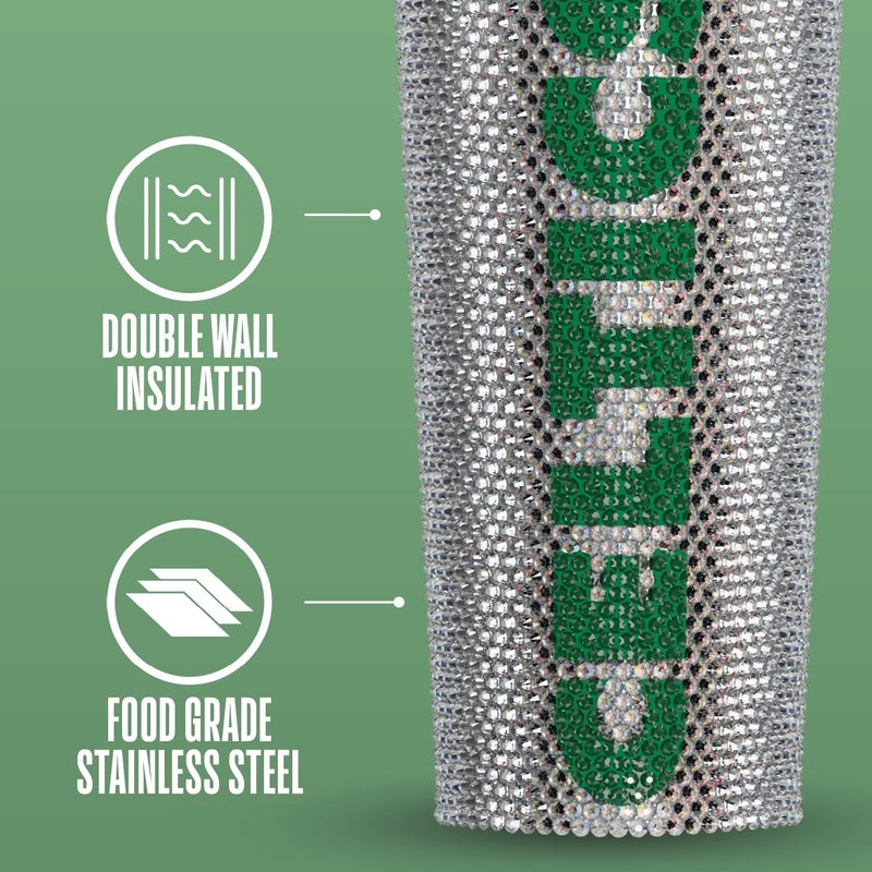 Hydrapeak x NBA Officially Licensed Boston Celtics Championship Edition 25 oz Rhinestone Bling Tumbler with Straw Lid, Limited Edition Collectors Box - Image 5